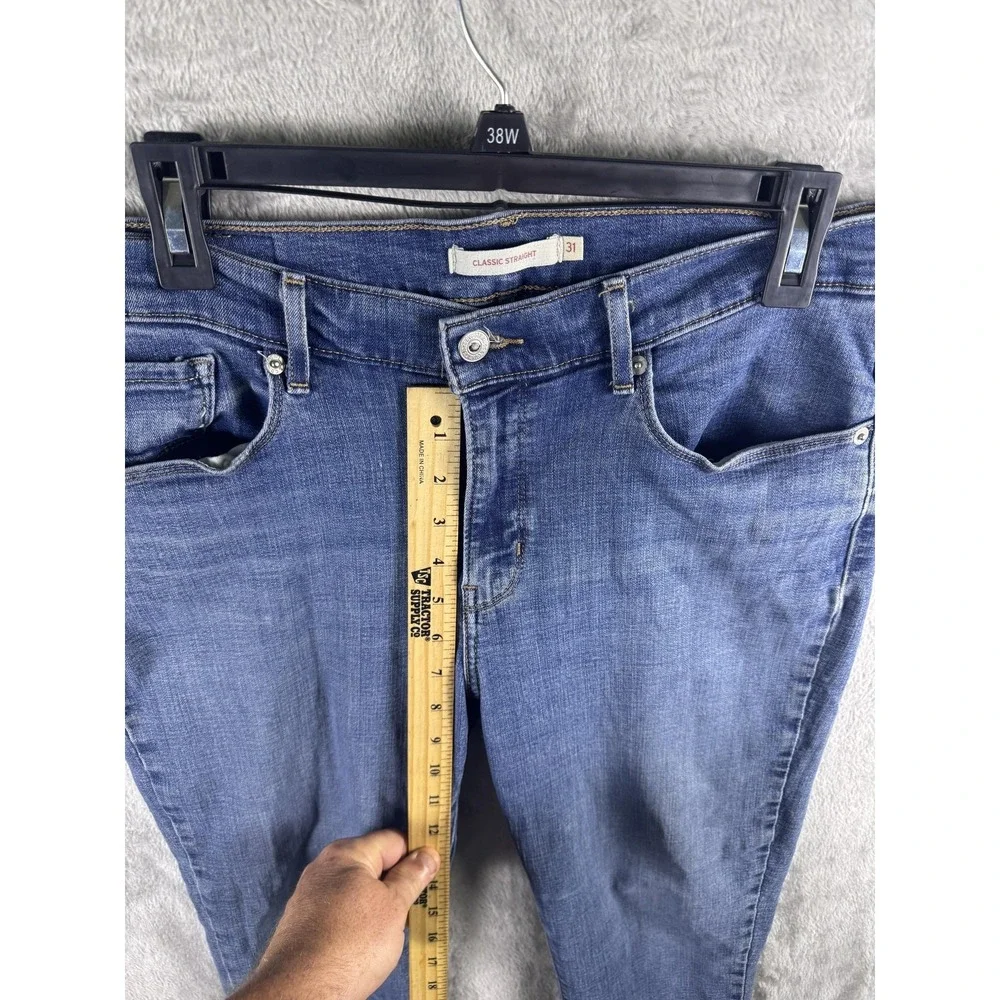 Levi's‎ Classic Straight Jeans Mens 31x31 Blue Classic Fit Medium Wash Denim